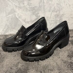 Sincerely Jules Faux Patent Leather Chunky Loafers Women’s 10 NEW